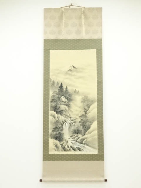 JAPANESE HANGING SCROLL / HAND PAINTED / Mt.FUJI